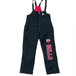 Vintage Starter Chicago Bulls Ski Snow Bib Overall